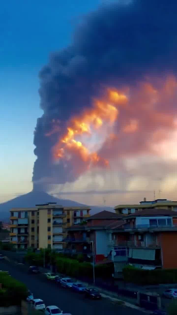 Mt Etna this morning